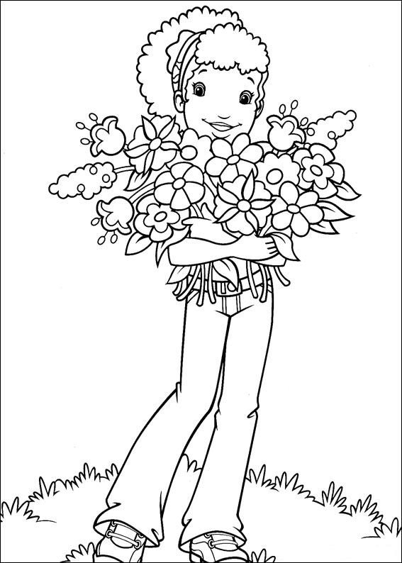 Kidsnfun.com  52 coloring pages of Holly Hobbie